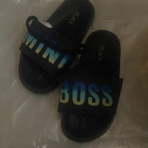 Mini boss flip flops for little boy
